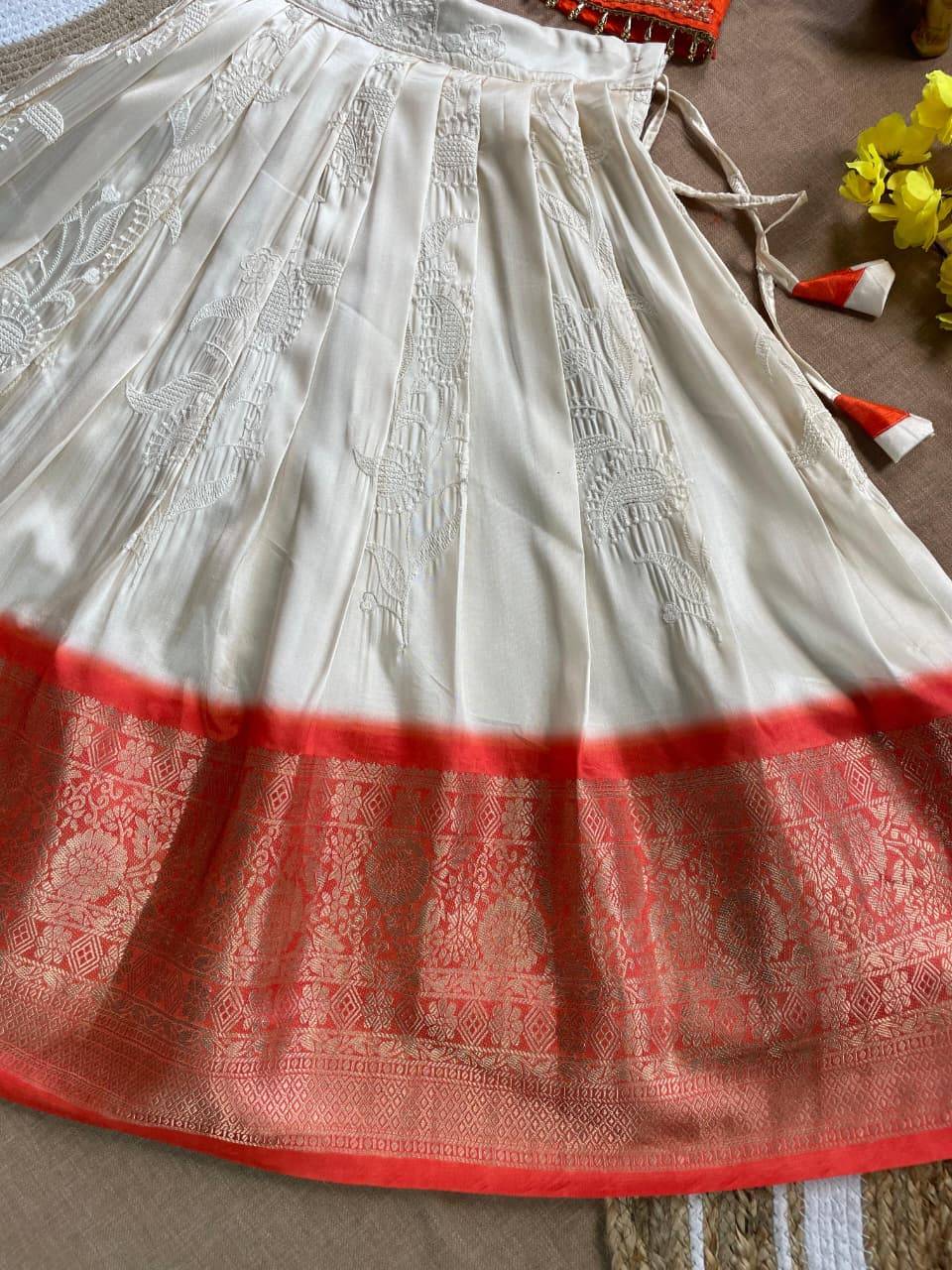 Mango Love Silk orange Kids clothing wholesalers in Pune